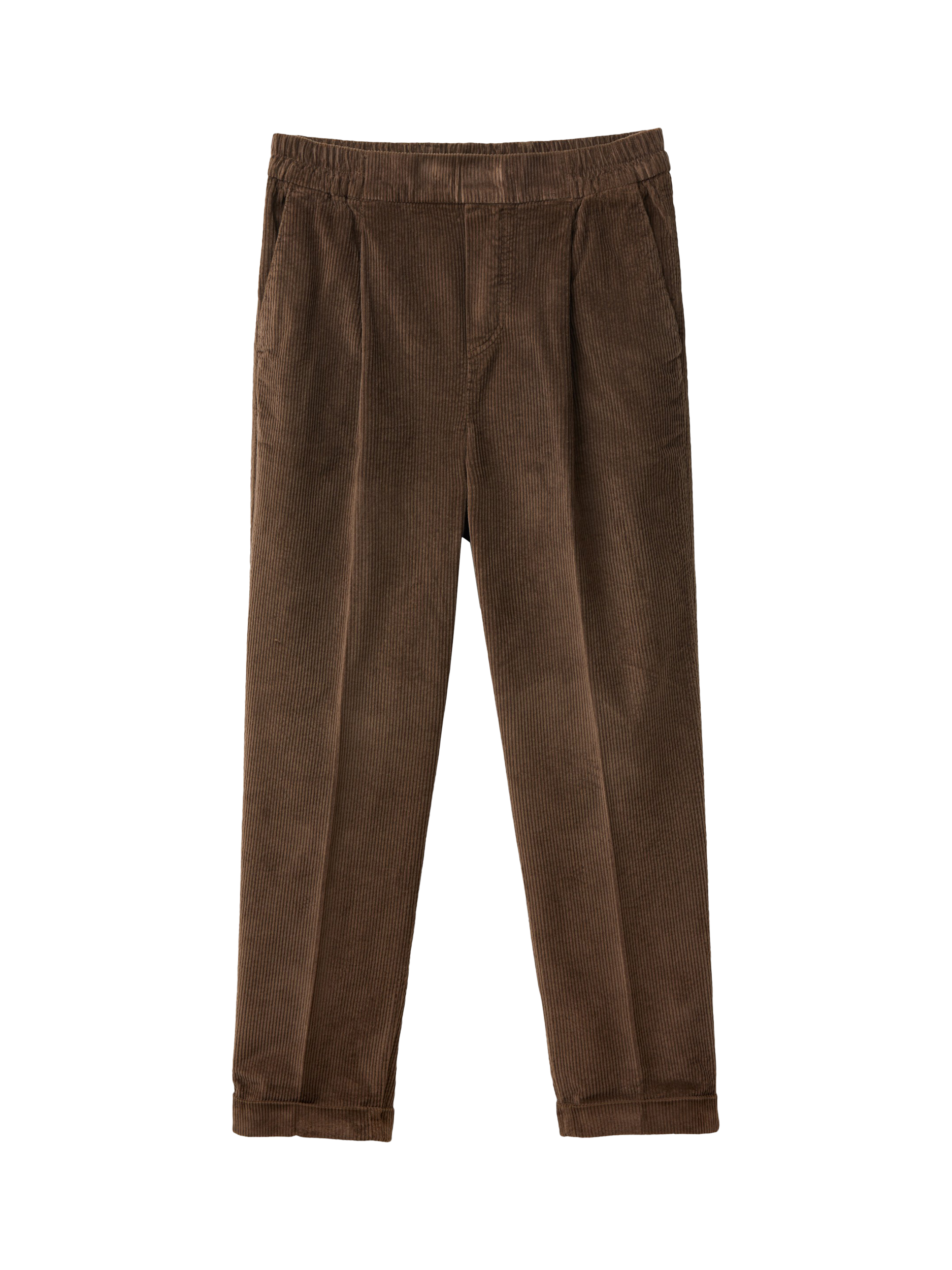 Product image 4 of 5, which shows Benetton Tapered Ankle Trousers, Brown, XS
