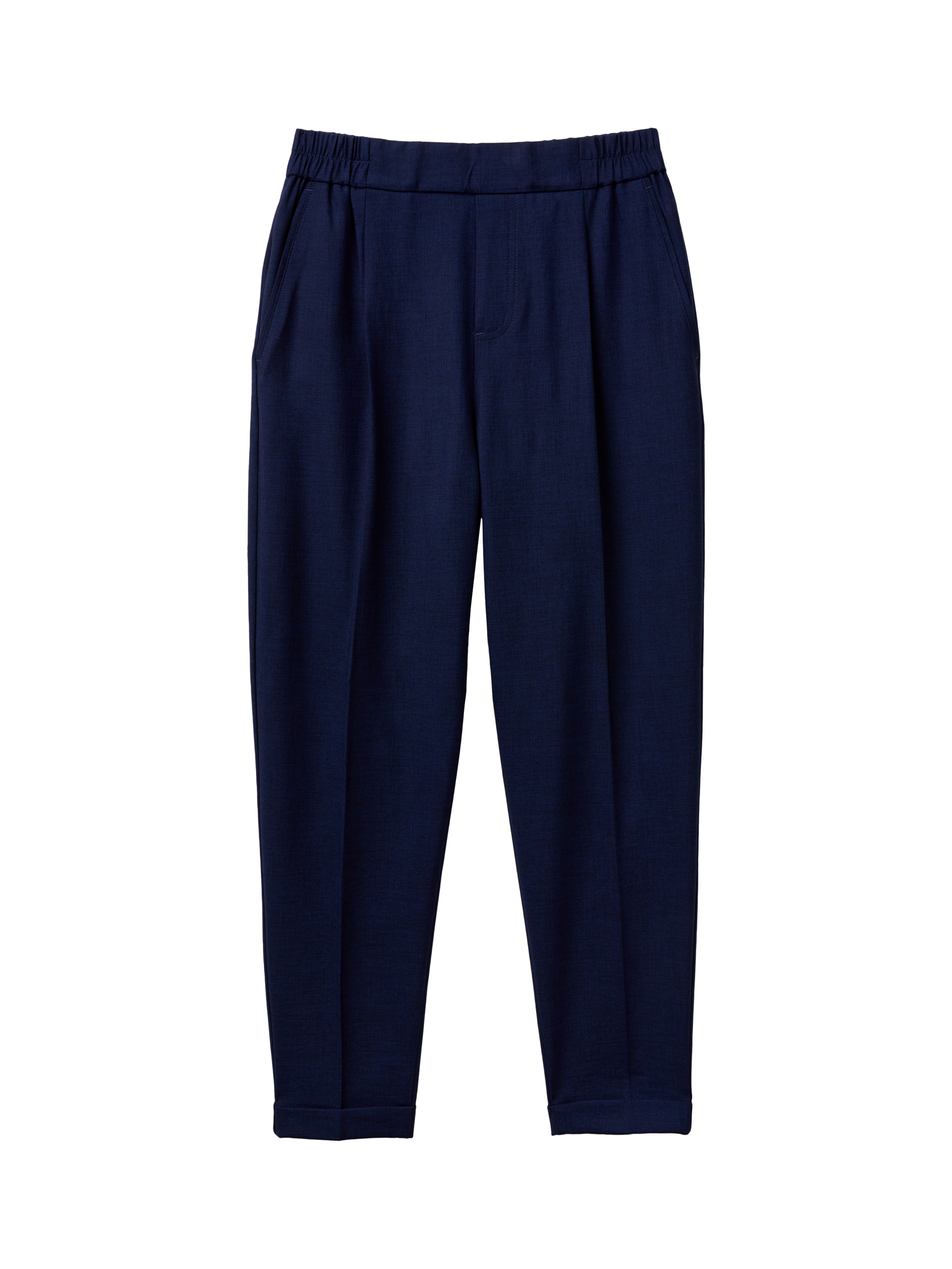 Product image 4 of 5, which shows Benetton Ankle Length Slim Fit Cigarette Pants , Blue, XS