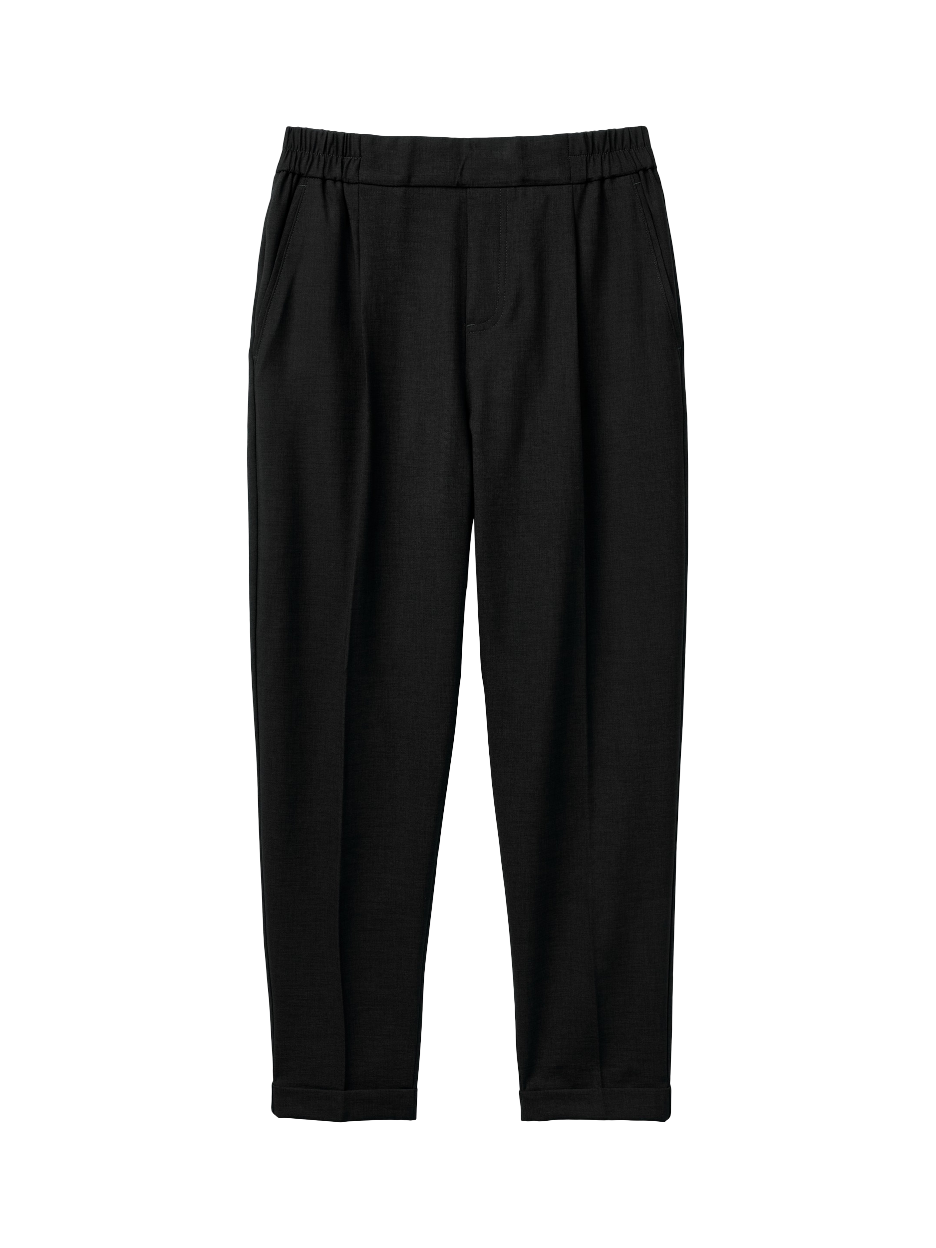 Product image 4 of 5, which shows Benetton Ankle Length Tailored Cigarette Trousers, Black, XS