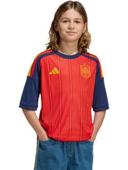 adidas Kids' Spain 26 Home Youth Football Shirt, Vivid Red, Vivid Red