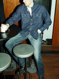 Nudie Jeans Julian Denim Shirt, Blue, Blue