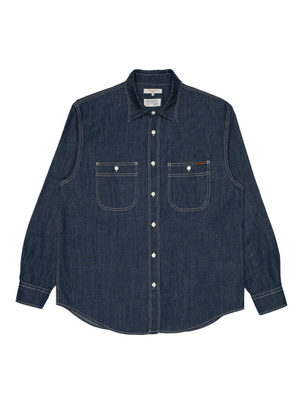 Nudie Jeans Julian Denim Shirt, Blue, Blue