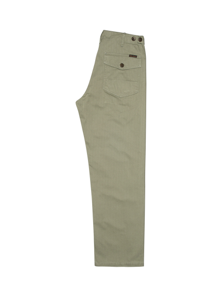 Nudie Jeans Tuff Tony Trousers, Pale Green - view 2, Pale Green