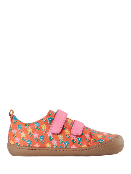 Frugi Kids' Tide Leather Low Top Trainers, Multi, Multi