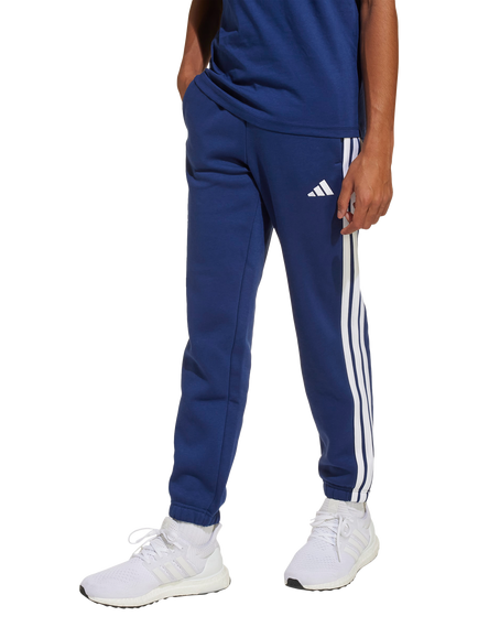 adidas Kids' Classic 3-Stripes Joggers, Dark Blue/White, Dark Blue/White