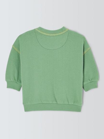 John Lewis Palm Graphic Sweater, Green - view 2, Green