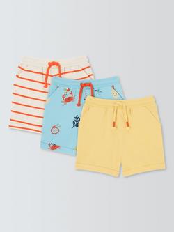 John Lewis Mixed Shorts, Pack of 3, Multi, Multi