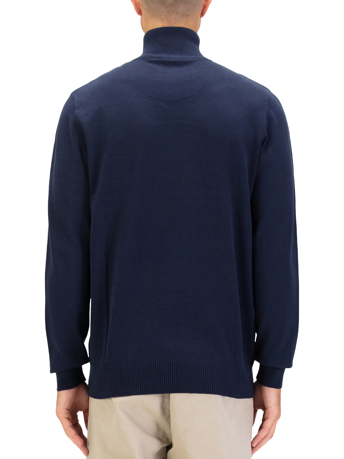 Product image 2 of 6, which shows LUKE 1977 Pretender Half Zip Cotton Jumper, Dark Navy, S
