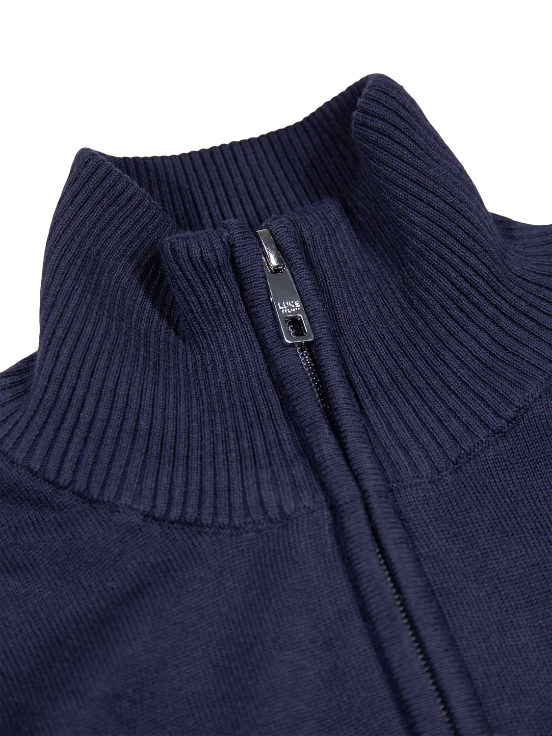 Product image 6 of 6, which shows LUKE 1977 Pretender Half Zip Cotton Jumper, Dark Navy, S