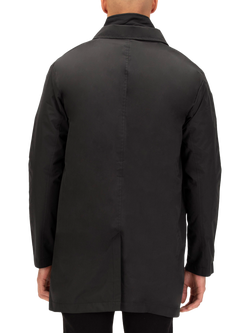 LUKE 1977 HatTrick Quilted Internal Gilet Overcoat, Black - view 2, Black