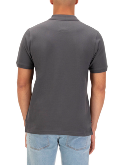 LUKE 1977 New Mead Cotton Polo Shirt - view 2, Charcoal