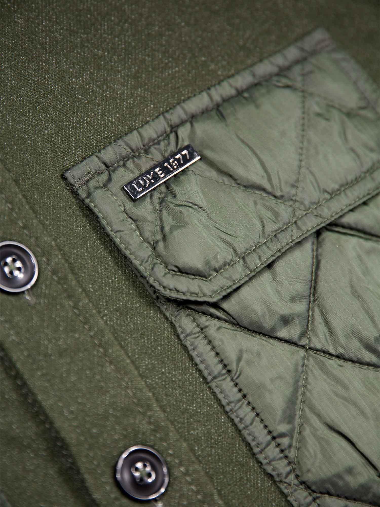 Product image 8 of 8, which shows LUKE 1977 Down Clover Shirt, Dark Green, S