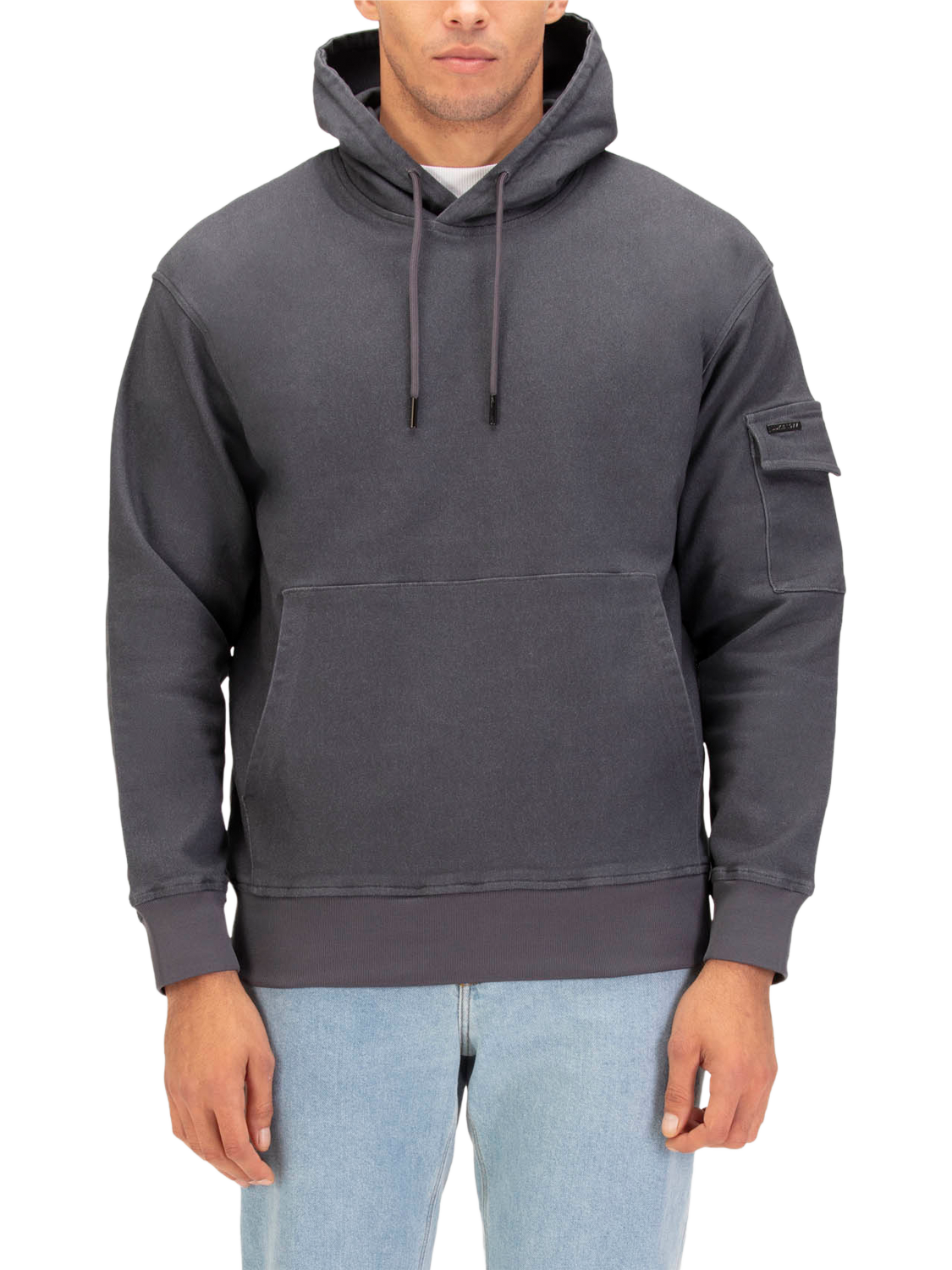 Product image 1 of 8, which shows LUKE 1977 Marlin Cotton Blend Hoodie, Charcoal, S