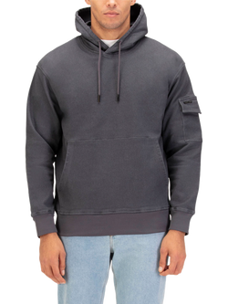 LUKE 1977 Marlin Cotton Blend Hoodie, Charcoal
