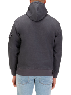 LUKE 1977 Marlin Cotton Blend Hoodie - view 2, Charcoal