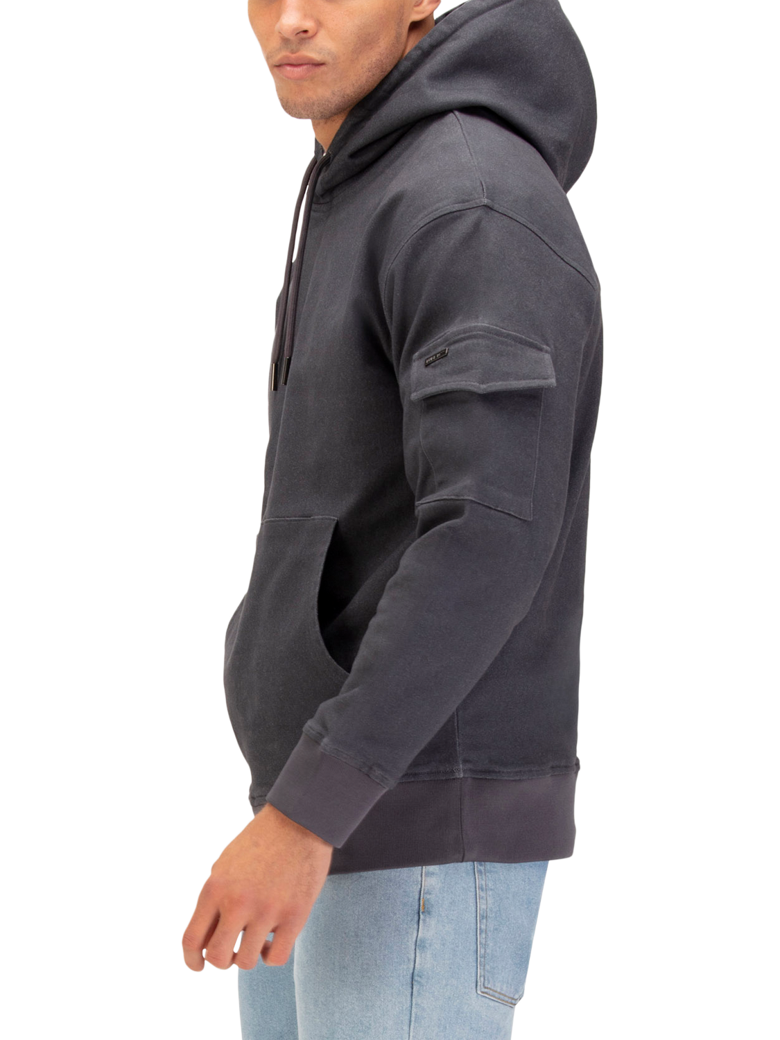 Product image 3 of 8, which shows LUKE 1977 Marlin Cotton Blend Hoodie, Charcoal, S
