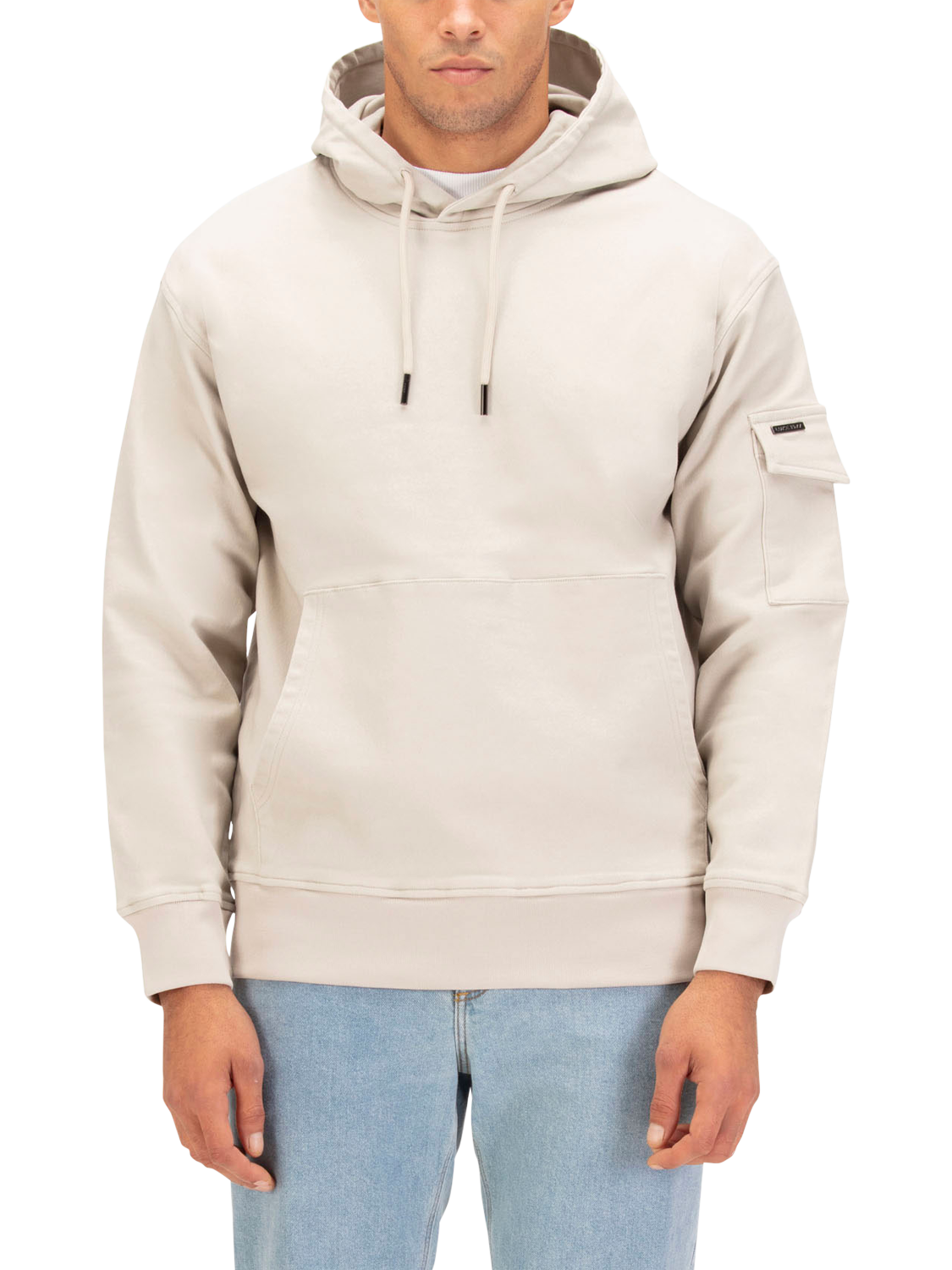 Product image 1 of 7, which shows LUKE 1977 Marlin Cotton Blend Hoodie, Stone, S