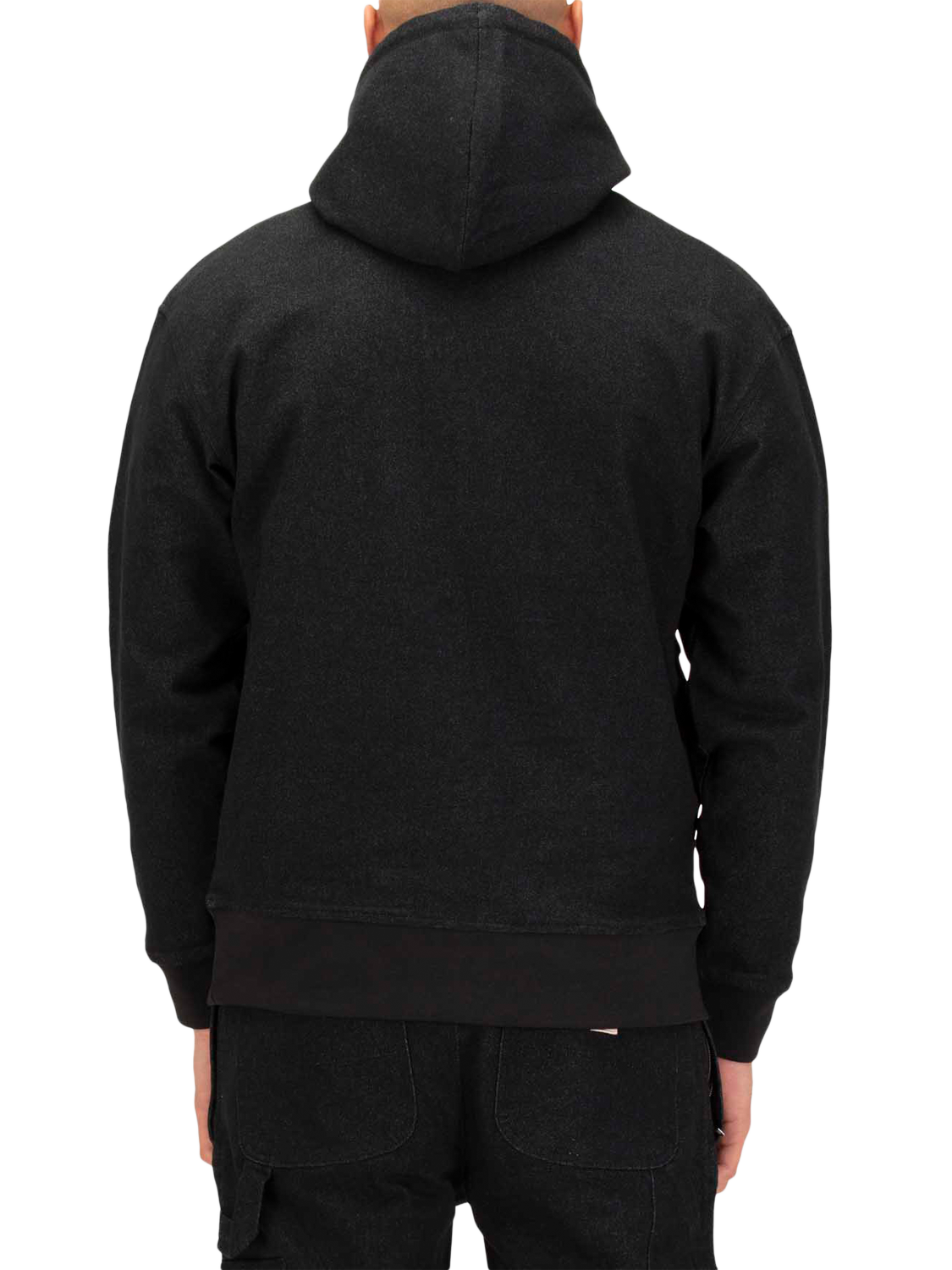Product image 2 of 8, which shows LUKE 1977 Miter Cotton Blend Hoodie, Black, S