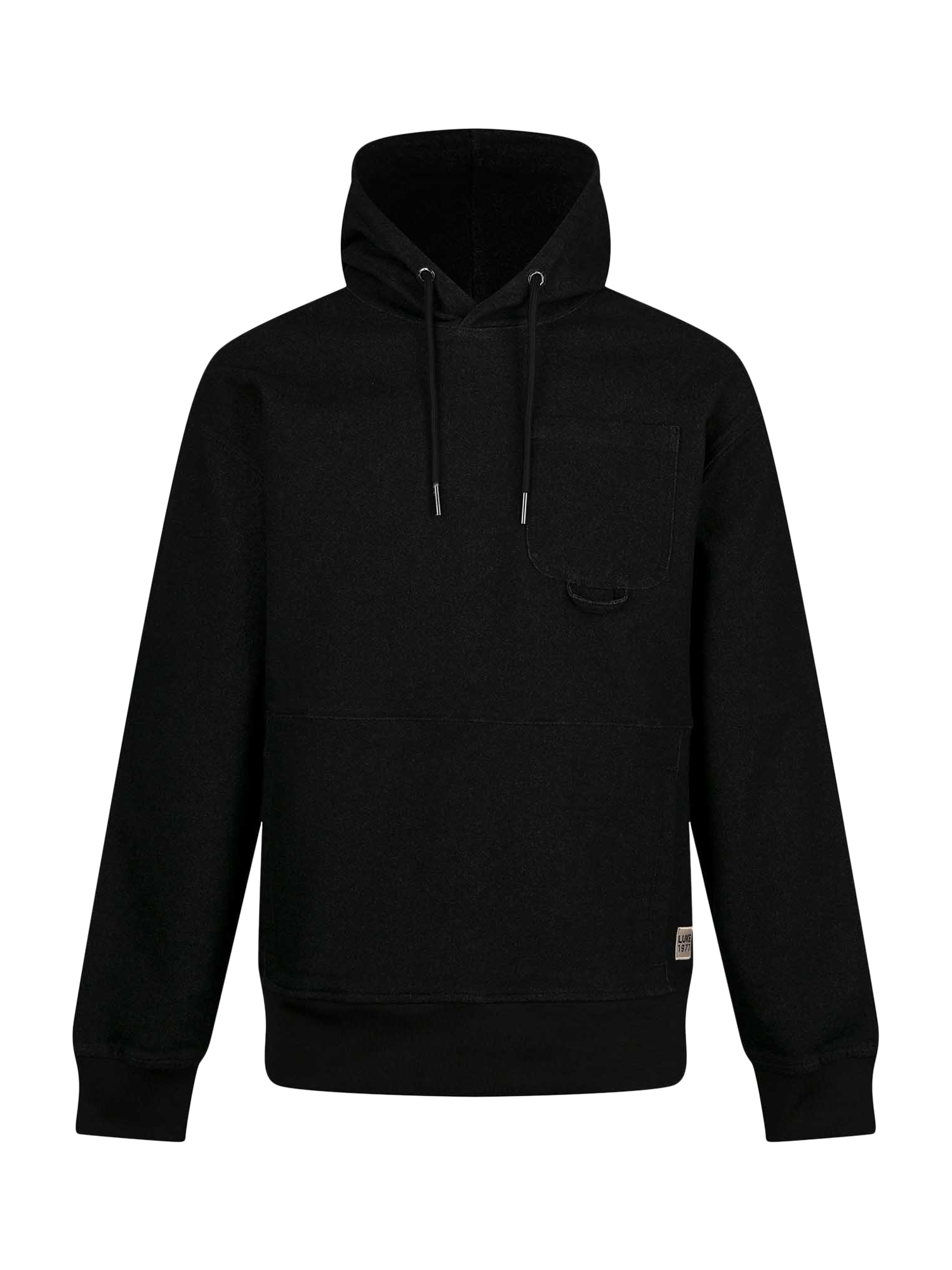 Product image 4 of 8, which shows LUKE 1977 Miter Cotton Blend Hoodie, Black, S