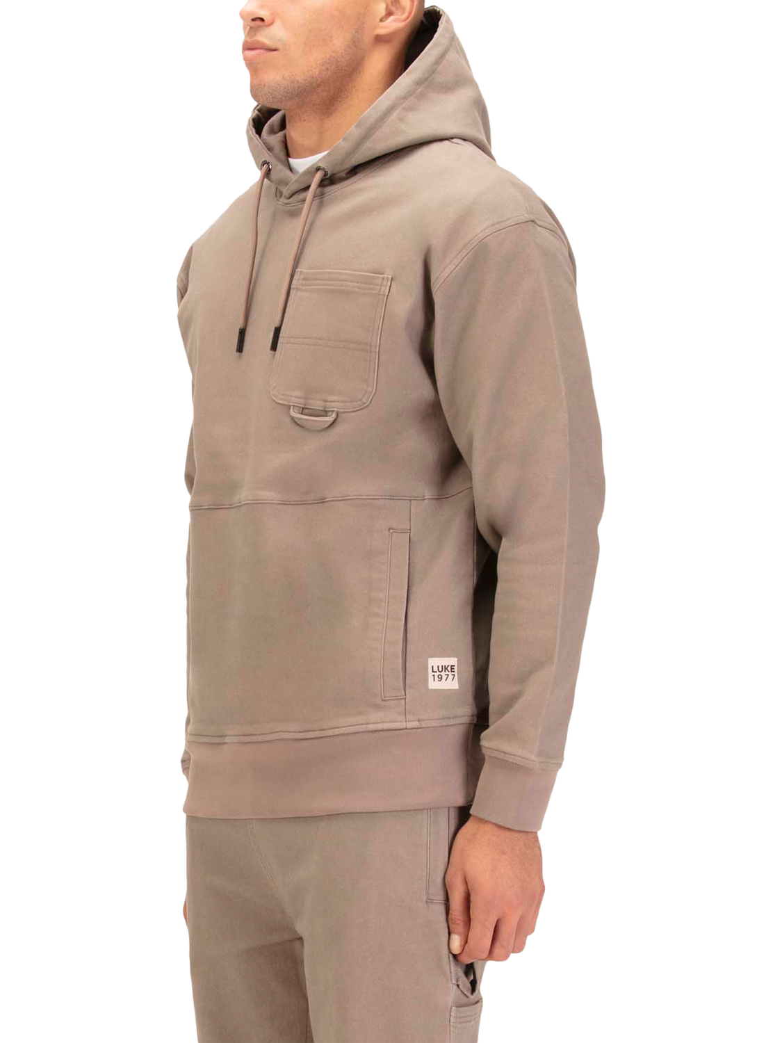 Product image 3 of 8, which shows LUKE 1977 Miter Cotton Blend Hoodie, Hardnut, S