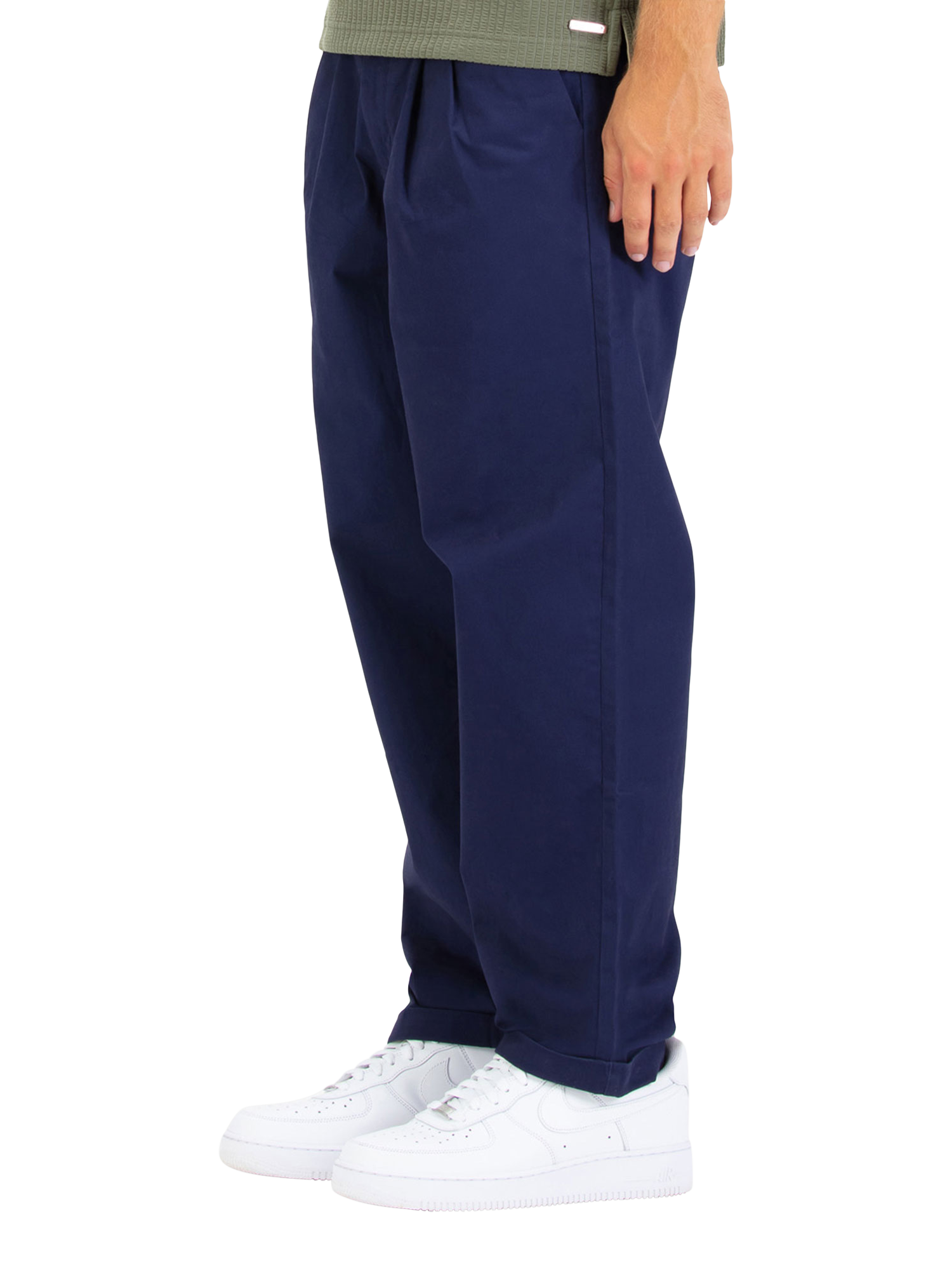 Product image 3 of 5, which shows LUKE 1977 Crantock Tapered Trousers, Navy, 28R