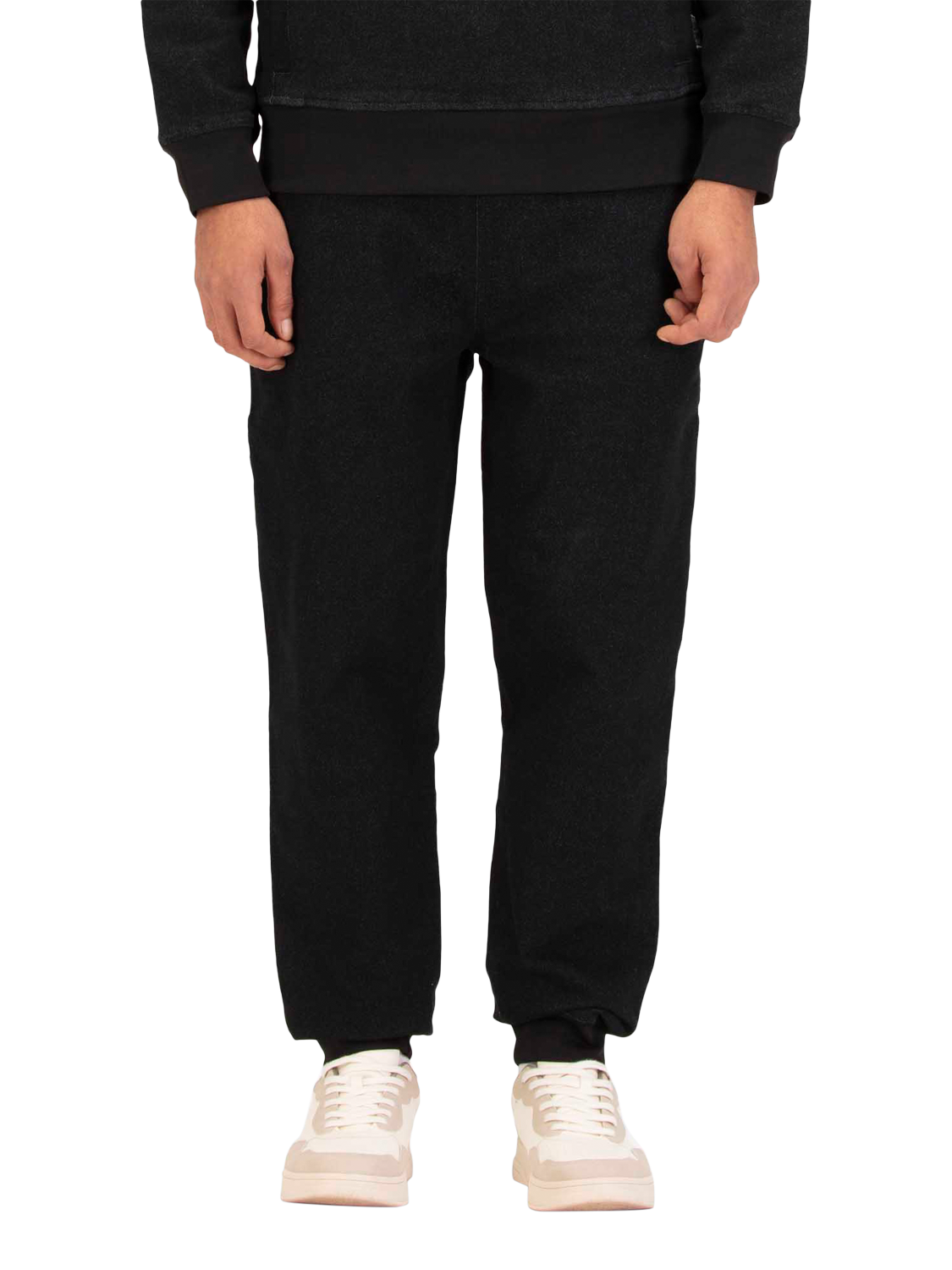 Product image 1 of 8, which shows LUKE 1977 Dowel Carpenter Joggers, Black, S