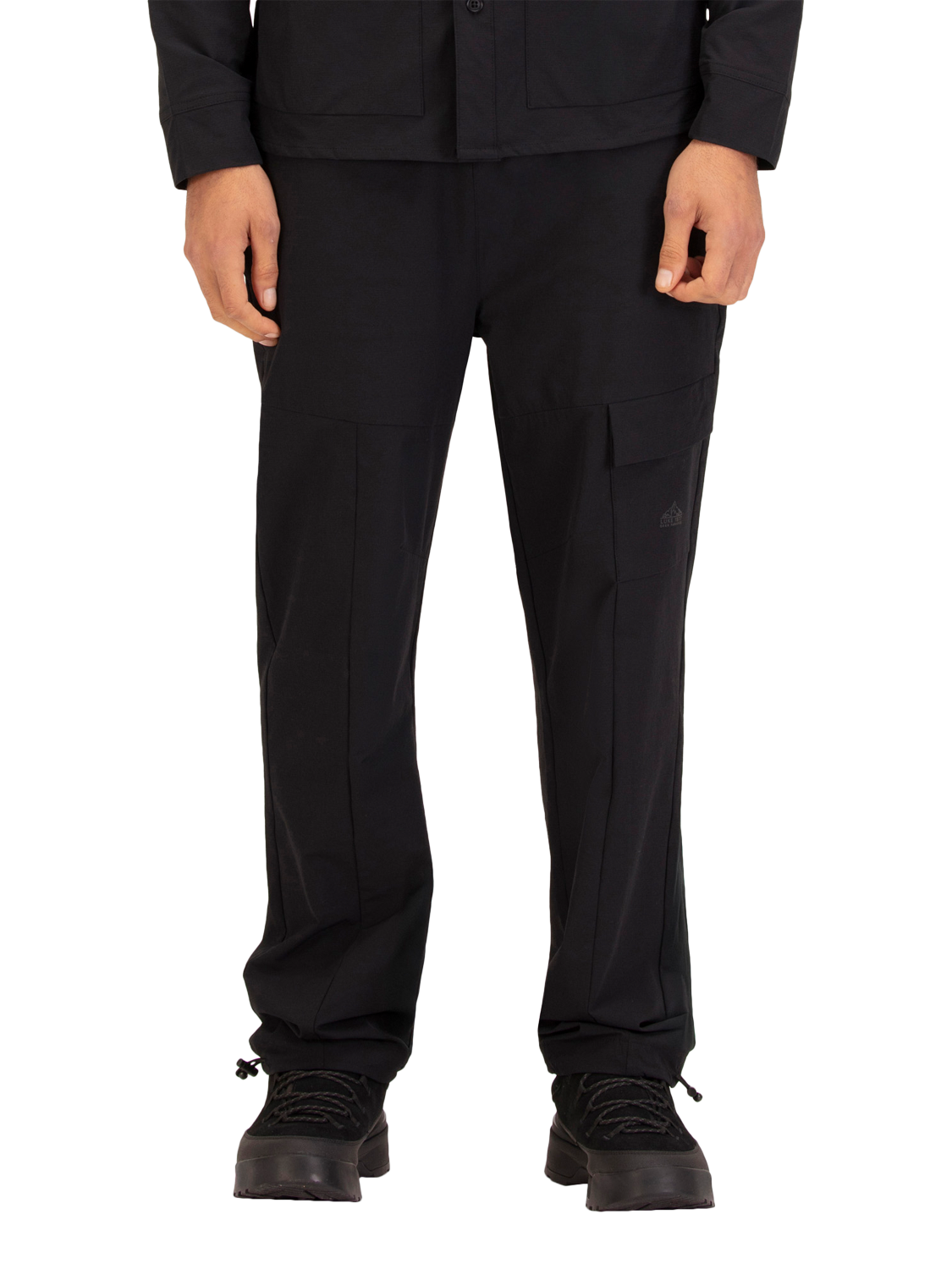 Product image 1 of 9, which shows LUKE 1977 Gran Paradiso Locana Cargo Trousers, Black, S