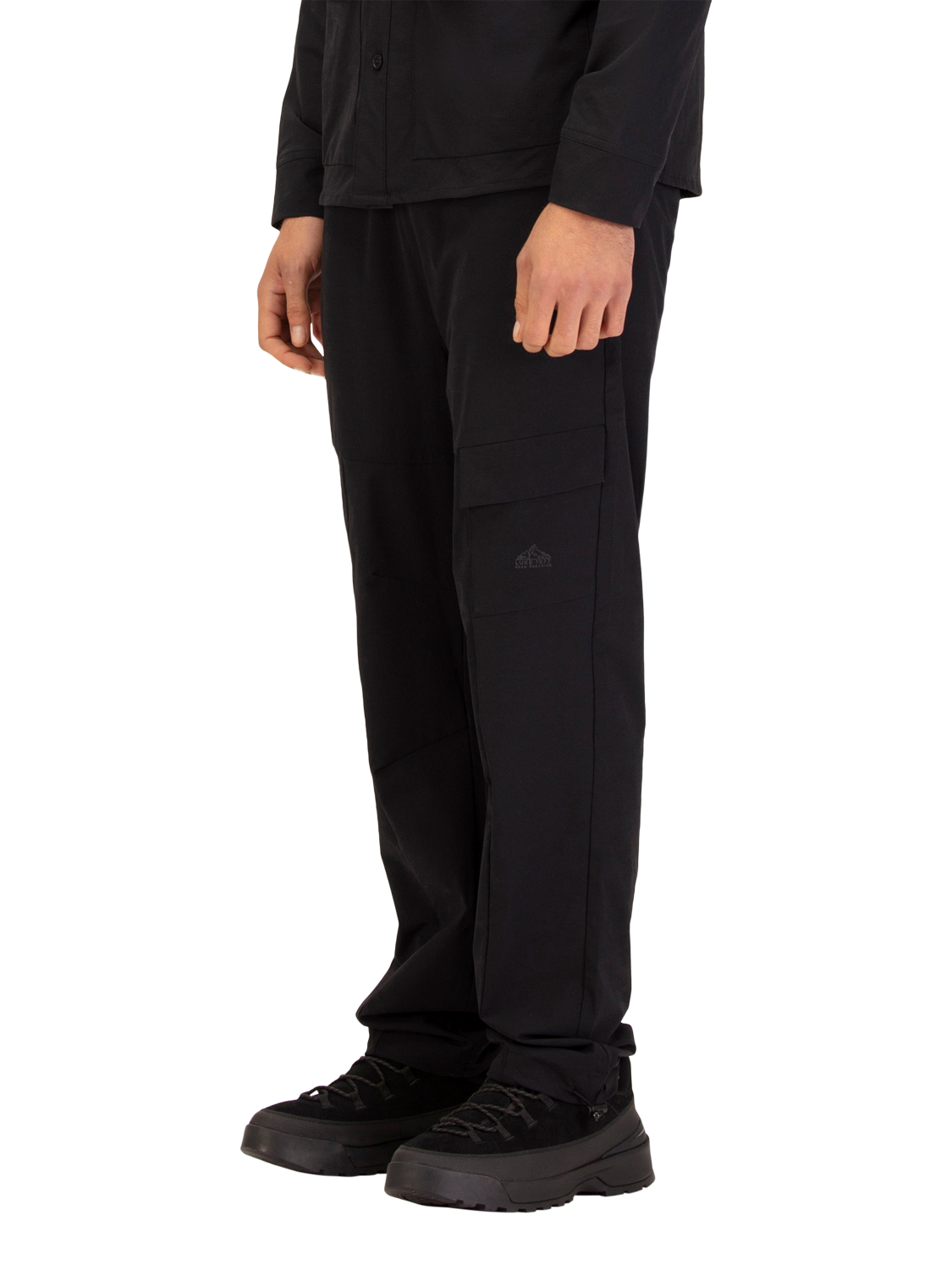 Product image 3 of 9, which shows LUKE 1977 Gran Paradiso Locana Cargo Trousers, Black, S