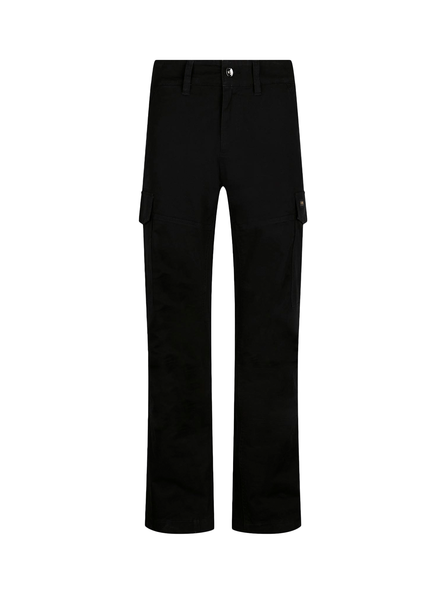 Product image 4 of 7, which shows LUKE 1977 Relaxed Panama Cargo Trousers, Black, 28R