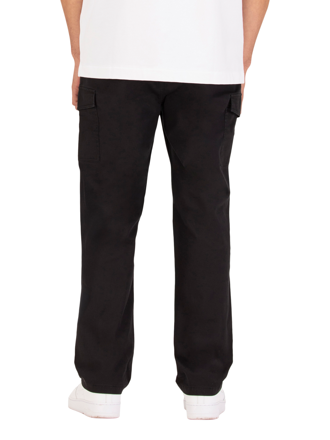 Product image 2 of 7, which shows LUKE 1977 Relaxed Future Cargo Trousers, Black, S