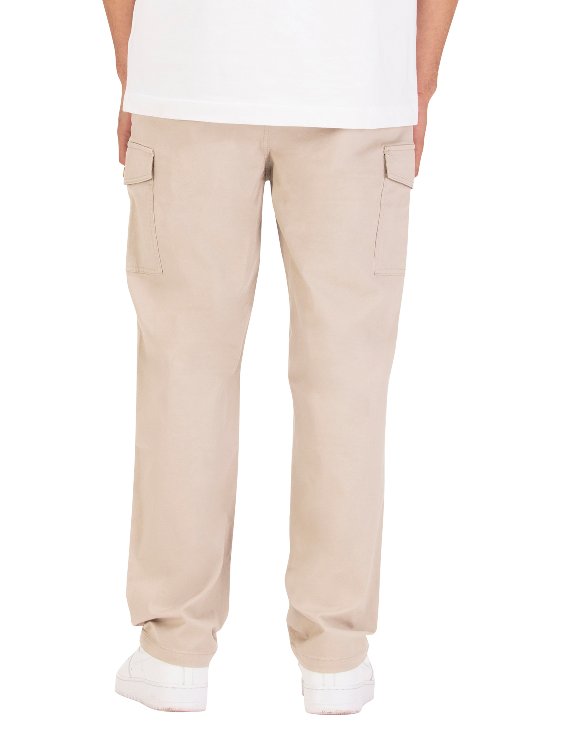 Product image 2 of 7, which shows LUKE 1977 Relaxed Future Cargo Trousers, Stone, S