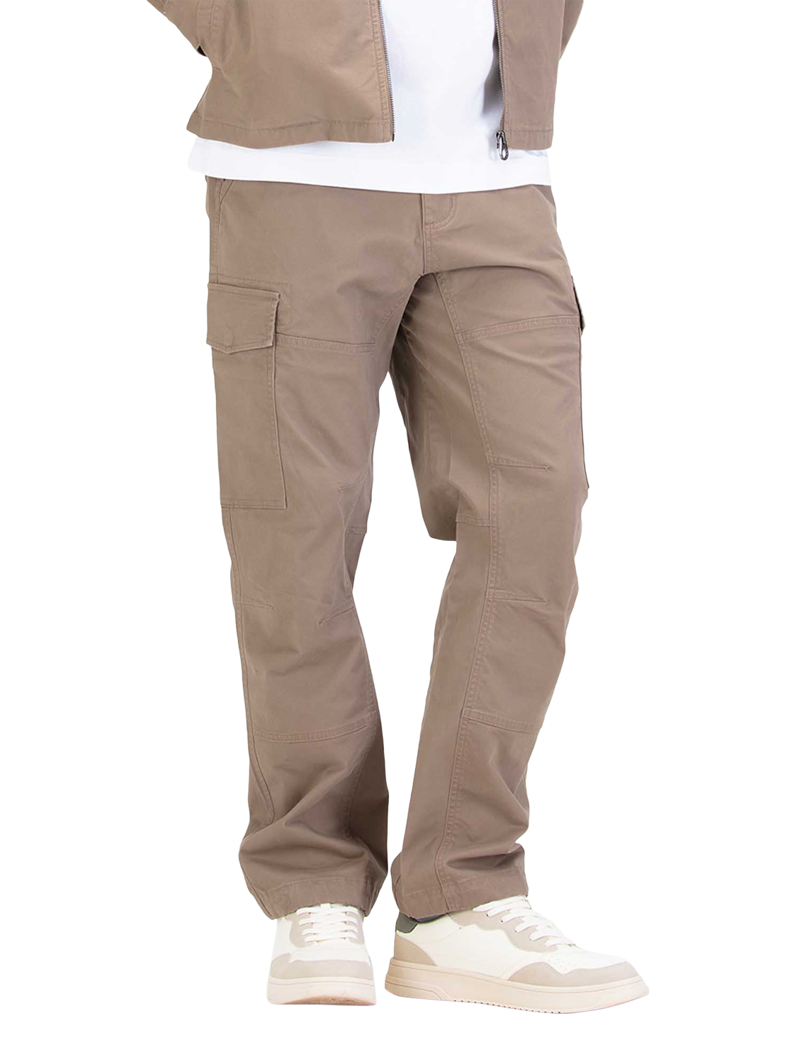 Product image 1 of 7, which shows LUKE 1977 Relaxed Panama Cargo Trousers, Hardnut, 28R