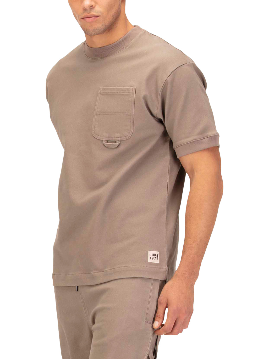 Product image 1 of 6, which shows LUKE 1977 Dovetail Carpenter Oversized T-Shirt, Hardnut, S