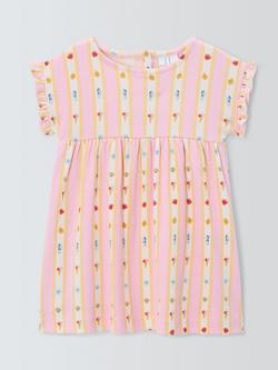 John Lewis Baby Ice Cream Dress, Pink, Pink
