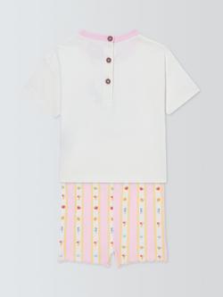 John Lewis Baby Lemon T-Shirt & Shorts Set, Multi - view 2, Multi