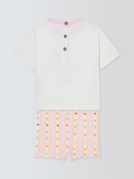 John Lewis Baby Lemon T-Shirt & Shorts Set, Multi - view 2, Multi