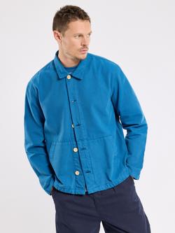 Armor Lux Cotton Canvas Jacket, Dark Blue - view 2, Dark Blue