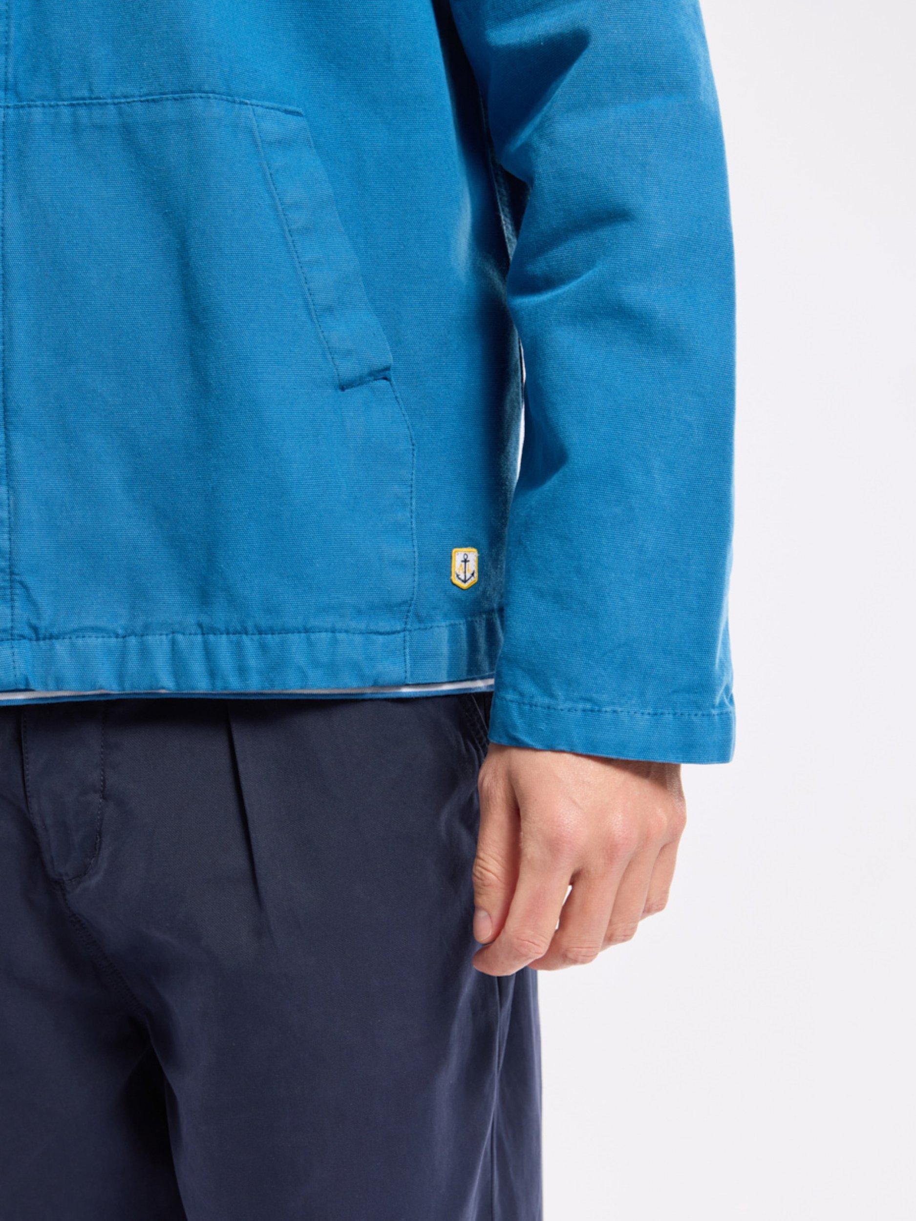 Product image 4 of 6, which shows Armor Lux Cotton Canvas Jacket, Dark Blue, S