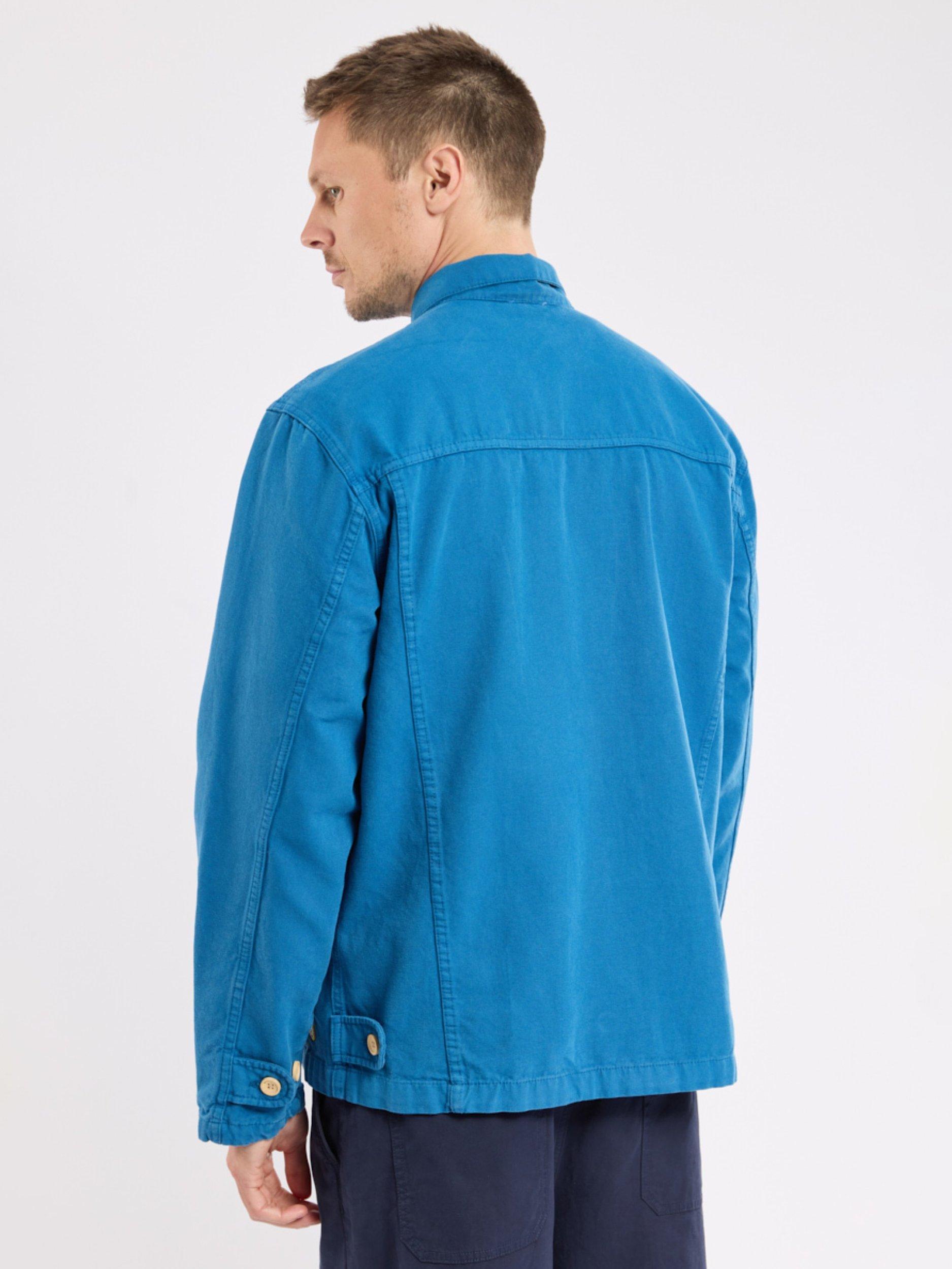 Product image 5 of 6, which shows Armor Lux Cotton Canvas Jacket, Dark Blue, S
