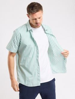 Armor Lux Cotton Regular Fit Stripe Shirt, Rayé Ivy, Rayé Ivy
