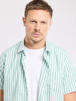 Armor Lux Cotton Regular Fit Stripe Shirt, Rayé Ivy - view 2, Rayé Ivy