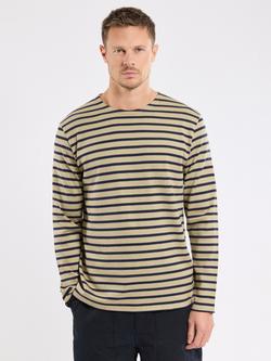 Armor Lux Cotton Striped Long Sleeve T-Shirt, Treehouse/Marine Dee, Treehouse/Marine Dee