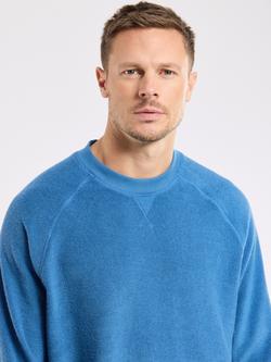 Armor Lux Cotton Raglan Sleeve Sweatshirt, Dark Blue - view 2, Dark Blue