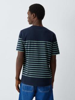 Armor Lux Mariniere Etel T-Shirt, Marine Deep/Ivy - view 2, Marine Deep/Ivy