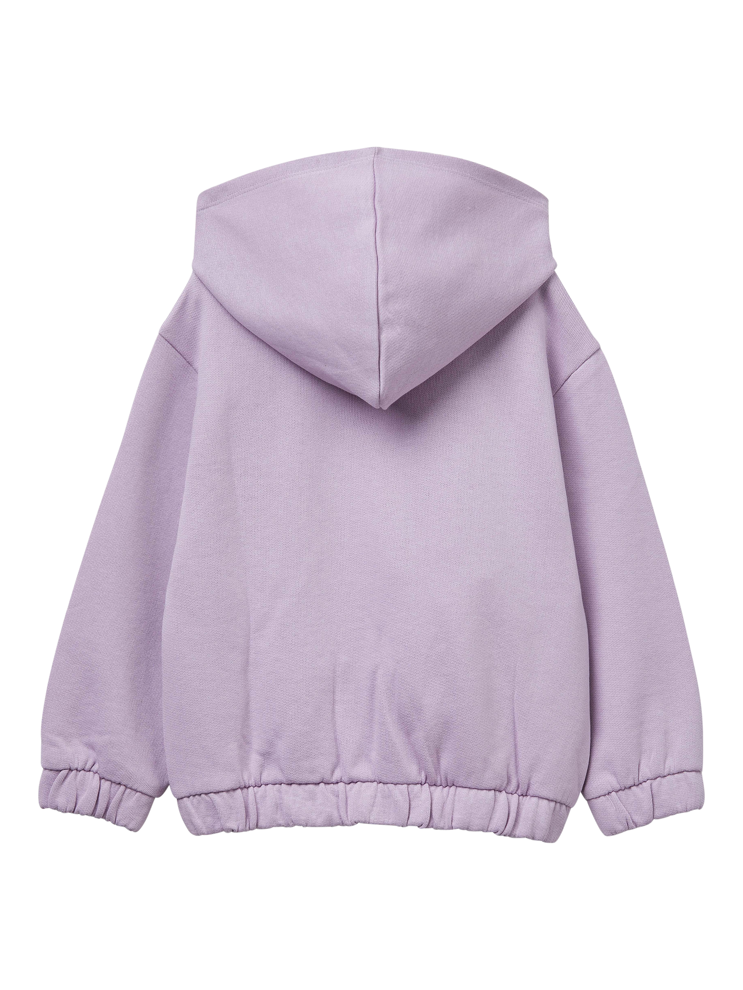 Product image 2 of 3, which shows Benetton Kids' Cotton Zipped Sweatshirt, Violet, 3-4 years