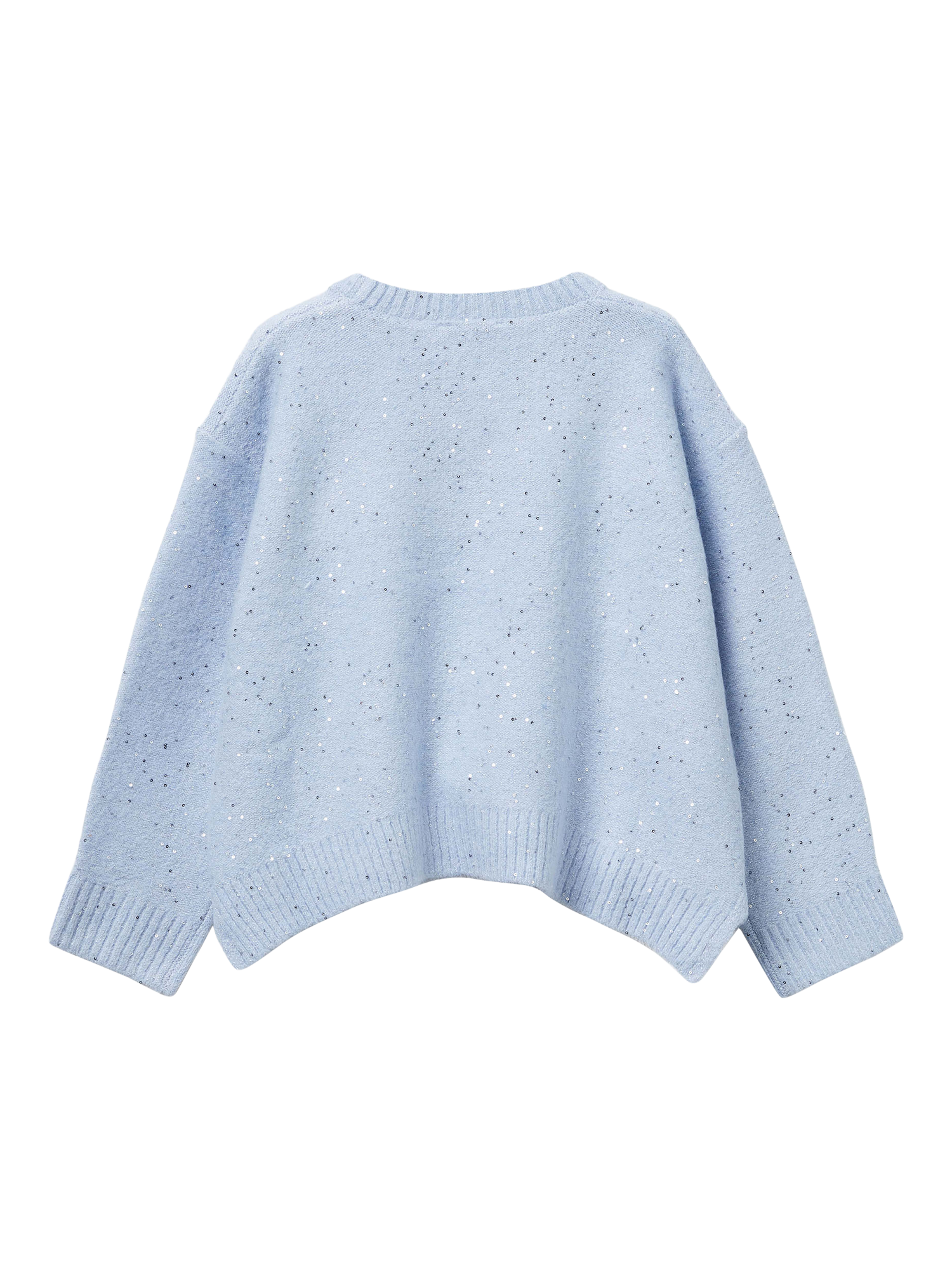 Product image 2 of 3, which shows Benetton Kids' Sequin Sweatshirt, Blue, 6-7 years