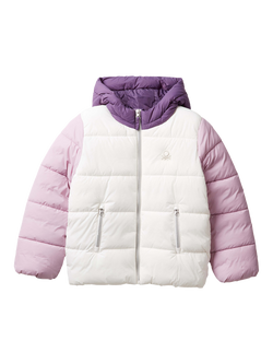 Benetton Kids' Oversized Padded Jacket, Multi