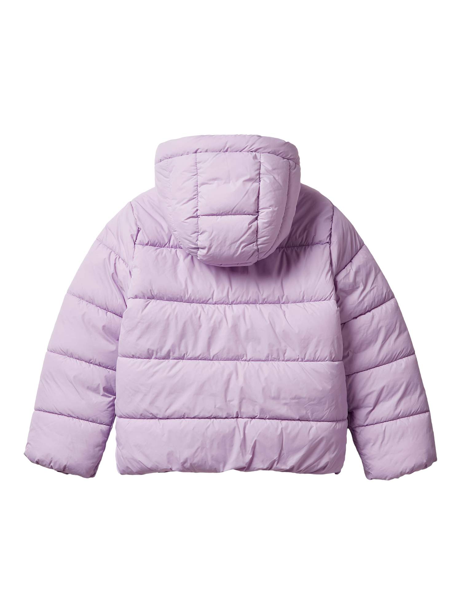 Product image 2 of 3, which shows Benetton Kids' Oversized Padded Jacket, Violet, 6-7 years