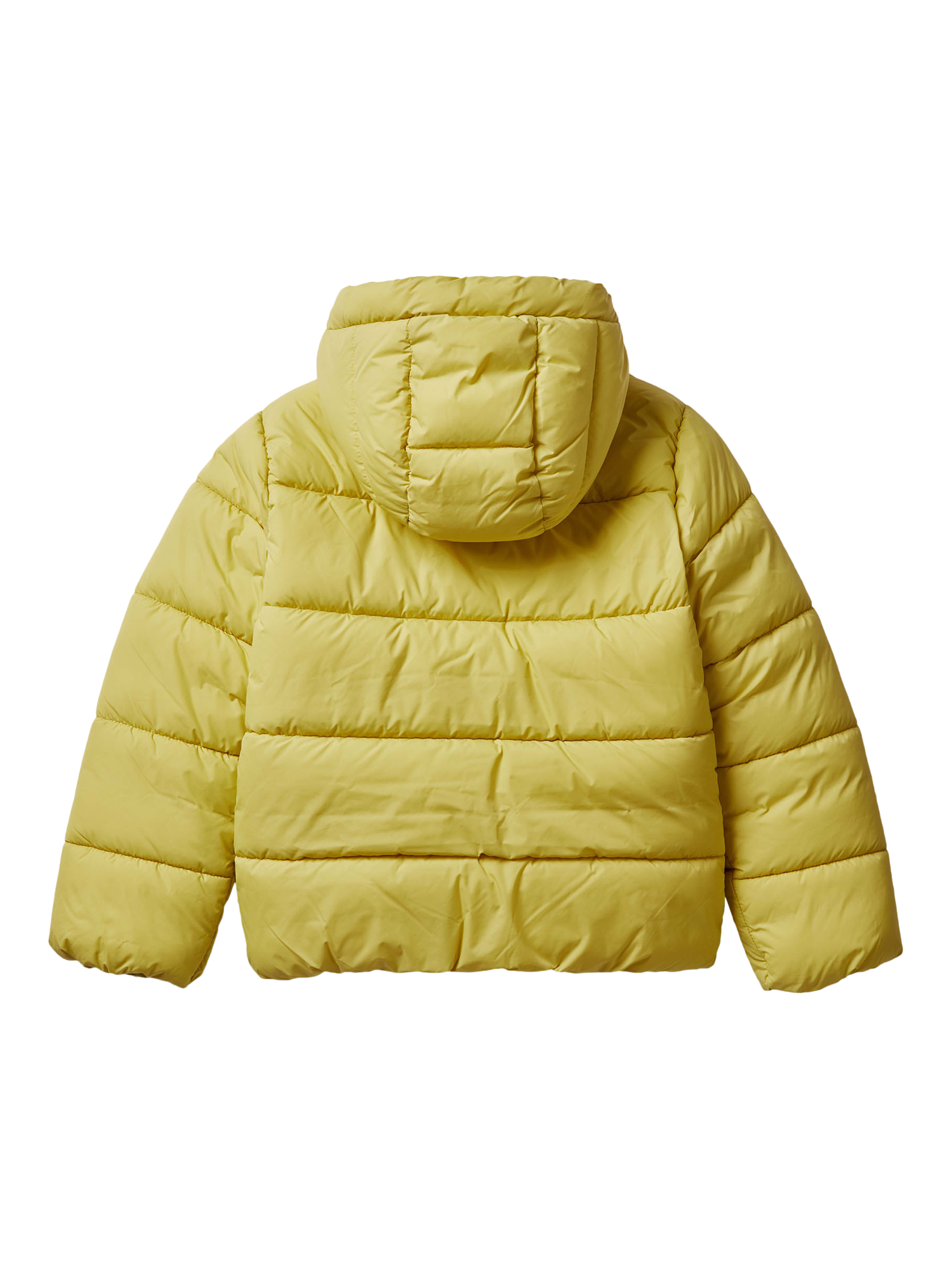 Product image 2 of 3, which shows Benetton Kids' Oversized Padded Jacket, Green, 6-7 years