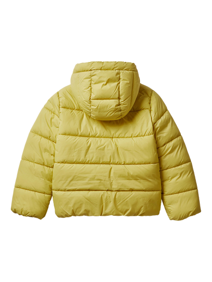 Benetton Kids' Oversized Padded Jacket - view 2, Green
